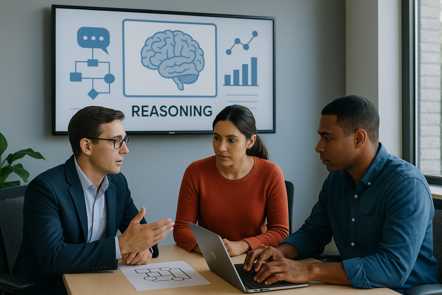 Team configuring AI models in a workspace